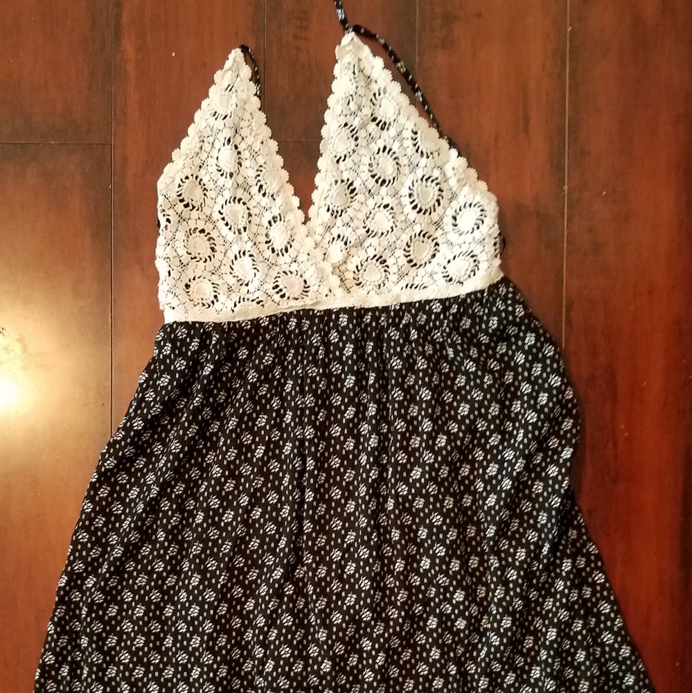 Crochet top maxi dress
